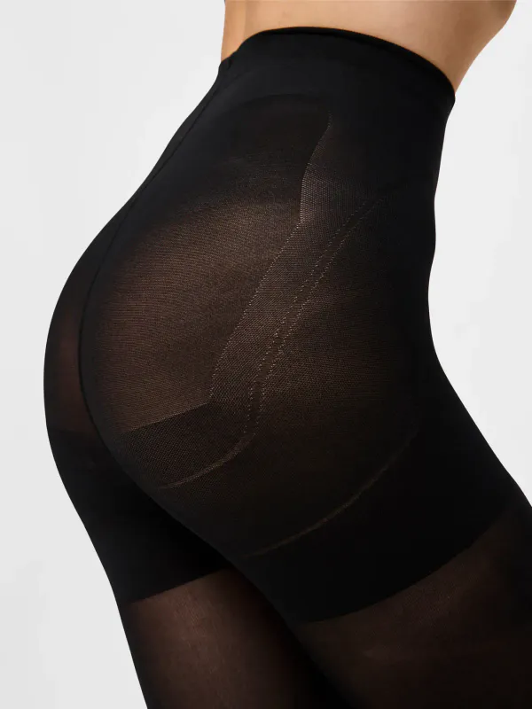 SHAPER STRØMPEBUKSE 40 DEN - SORT