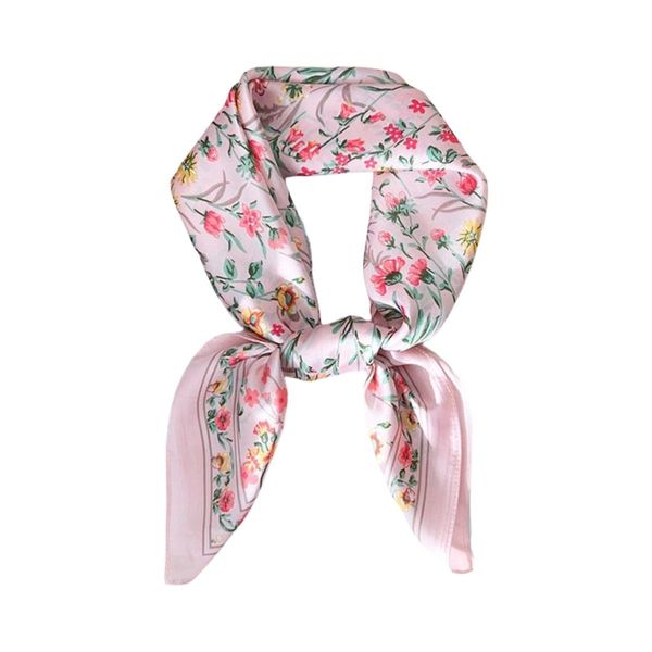 Hovedbilde SKJERF SILKELOOK SMÅ BLOMSTER  - ROSA