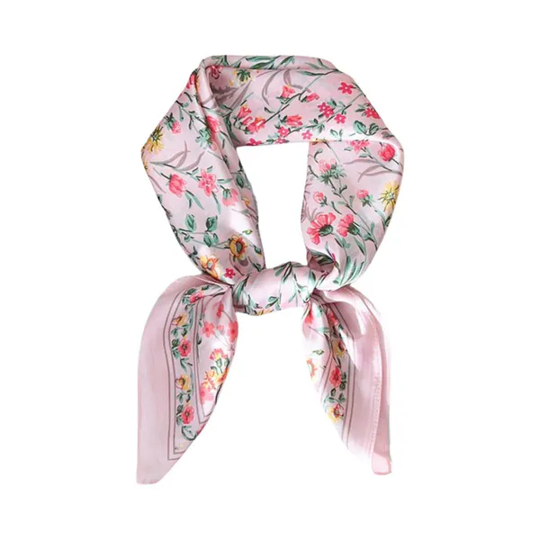 Hovedbilde SKJERF SILKELOOK SMÅ BLOMSTER  - ROSA