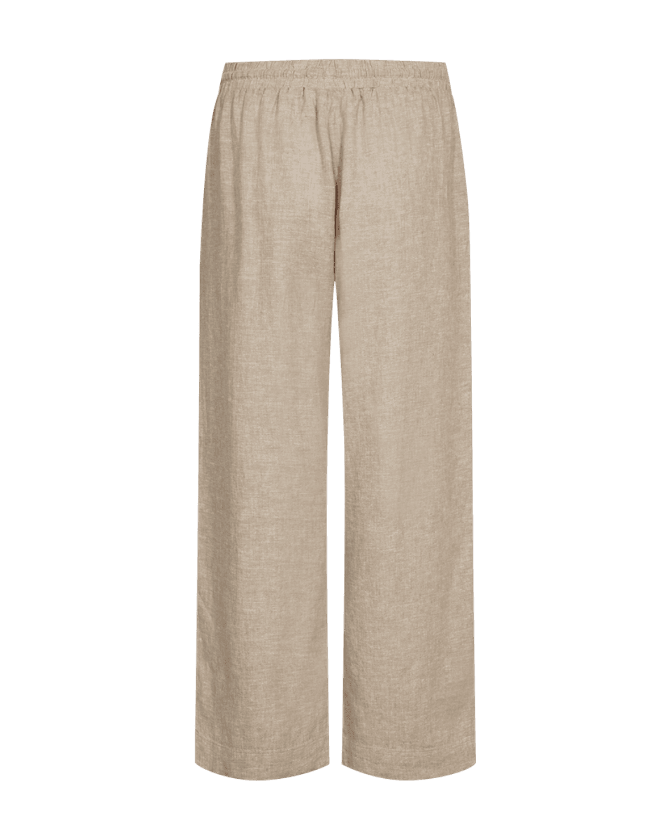LAVA LIN/VISCOSE BUKSE ANKEL - SAND MELANGE