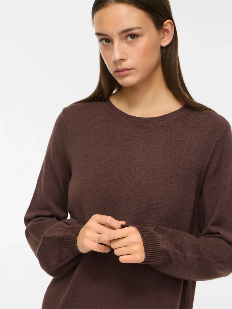 VIRIL KNIT KJOLE - BRUN