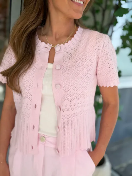 Hovedbilde DODO CARDIGAN 2/4 ERM - ROSA
