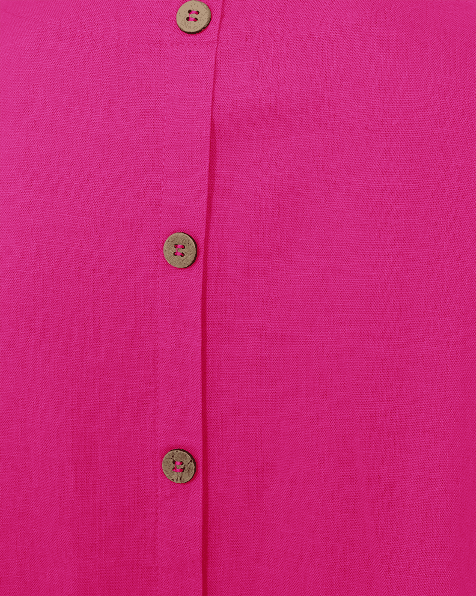 LAVA KJOLE U/ERM M/KNAPPER BAK - CERISE