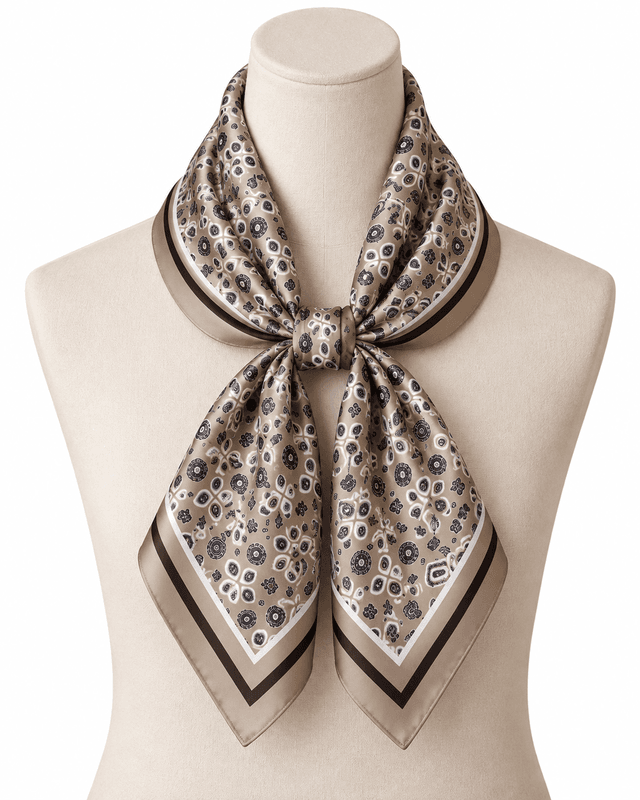 SKJERF SILKELOOK SIRKLER/FIRKANTER - TAUPE