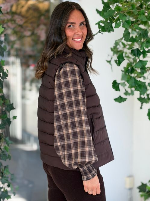 Hovedbilde OLGA BOBLE VEST - BRUN