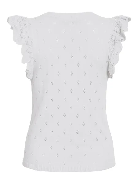 Hovedbilde MARLEA STRIKKET TOPP - OFFWHITE 