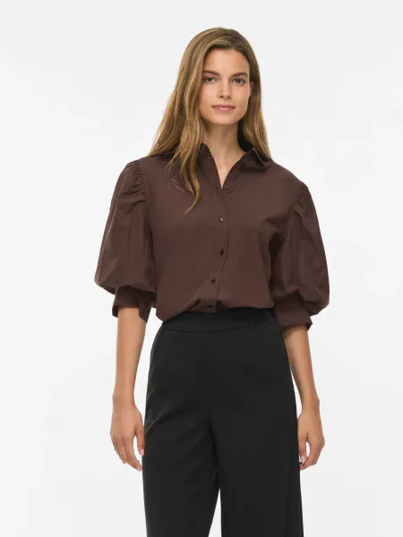 Hovedbilde REALU BLUSE 3/4 ERM - BRUN