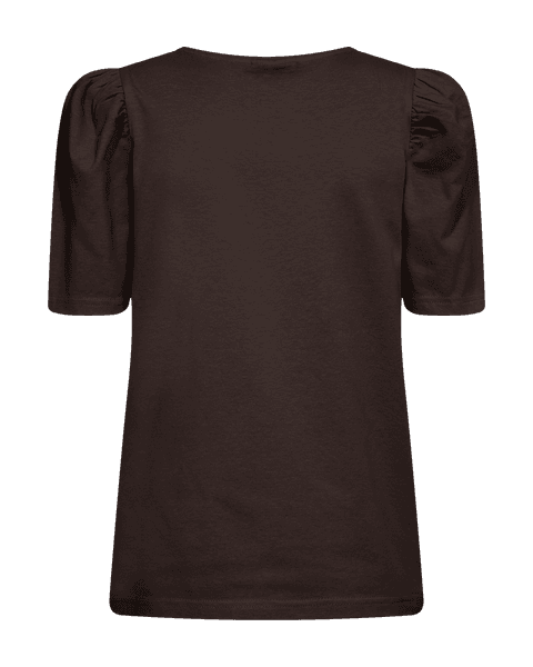 Hovedbilde FENJA T-SHIRT M/PUFFERM - MØRK BRUN