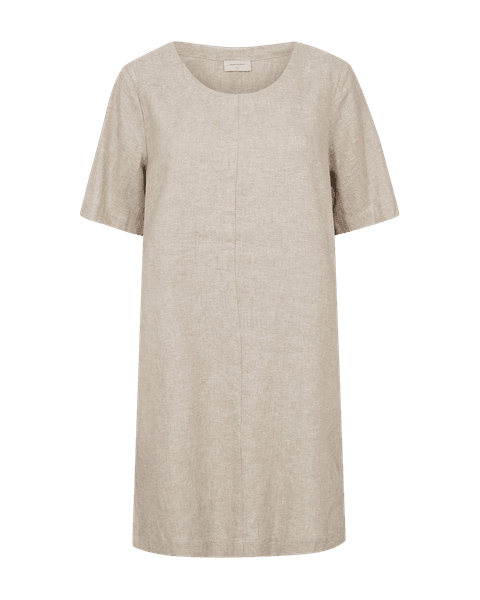 Hovedbilde LAVASI LIN/VISCOSE KJOLE - SAND METALLIC