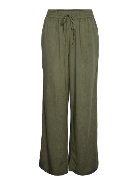 Hovedbilde PIA LIN/VISCOSE BUKSE - OLIVEN