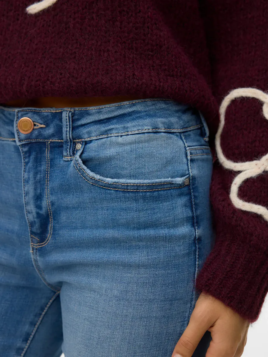 FLASH STRAIGHT JEANS 30 BEINLENGDE - MEDIUM VASK