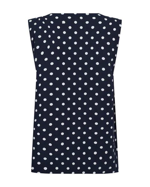 Hovedbilde LAVISCO TOPP M/DOTS - NAVY/HVIT