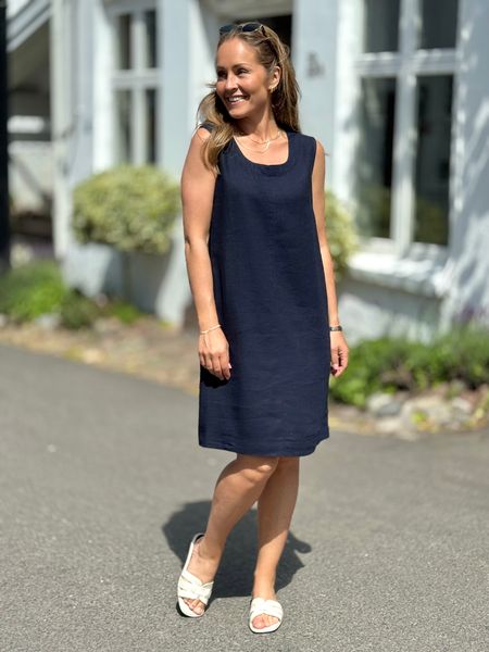 Hovedbilde LAVA LIN/VISCOSE KJOLE U/ERM - NAVY