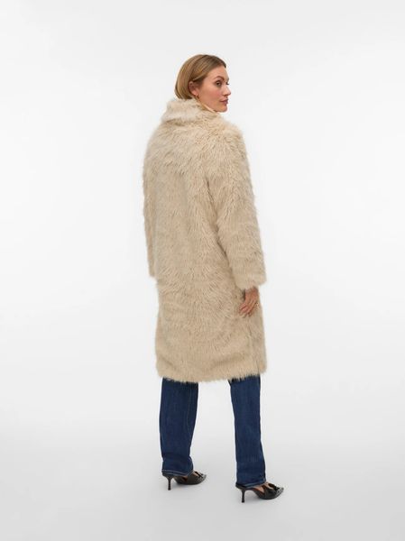 Hovedbilde GLORIA FAUX FUR KÅPE - CREAM