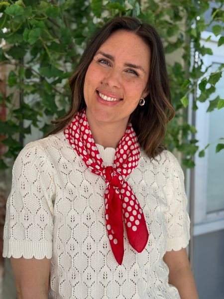 Hovedbilde SKJERF SILKELOOK POLKA - RØDT