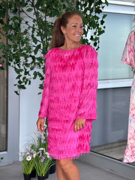 Hovedbilde NELLI KJOLE ZIGZAG - CERISE