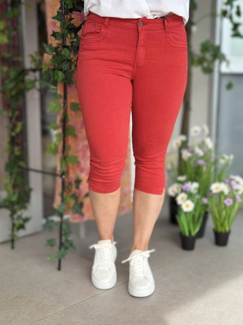 Hovedbilde PATTI CAPRI BOMULLSTWILL M/ZIP - RØD