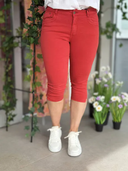 Hovedbilde PATTI CAPRI BOMULLSTWILL M/ZIP - RØD