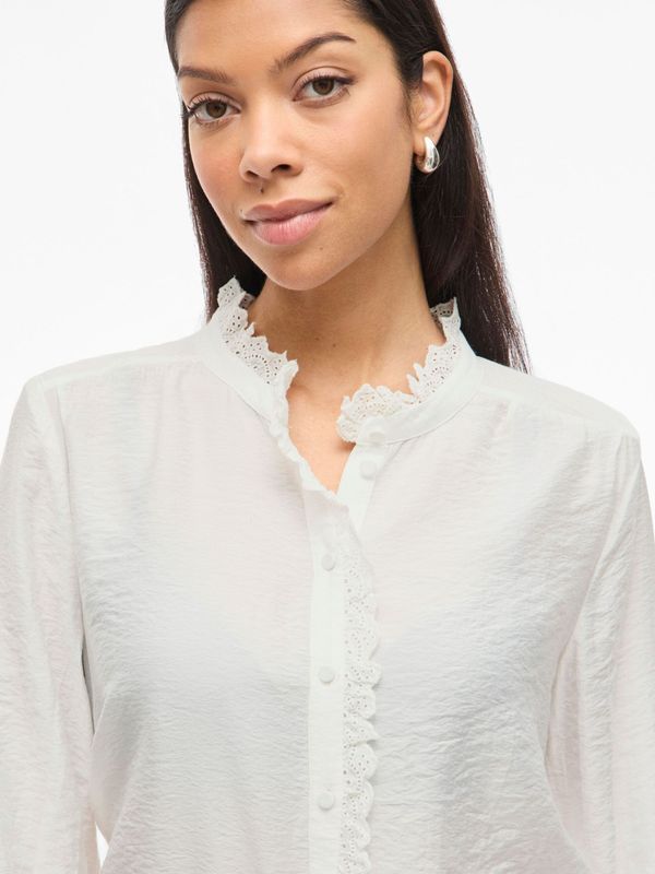 MALIMA BLUSE M/EMBRO - OFFWHITE