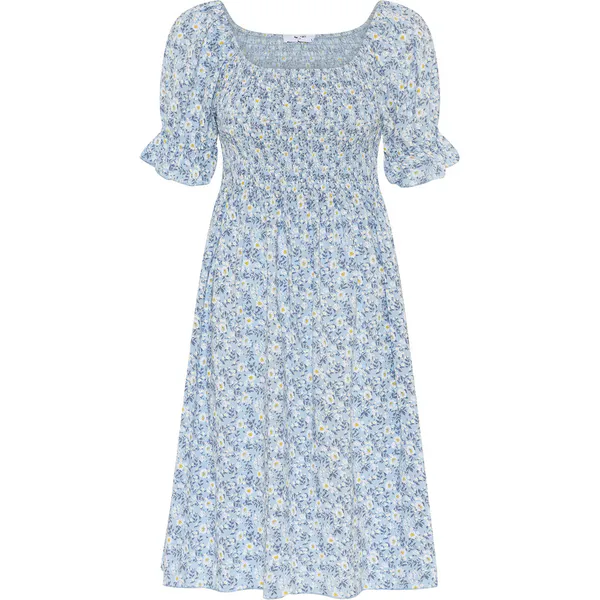 Hovedbilde ROSE SMÅBLOMSTRET KJOLE - LYS BLÅ