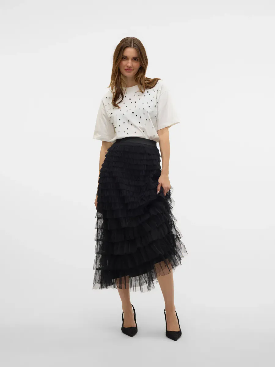 NAJA TYLLSKJØRT - SORT