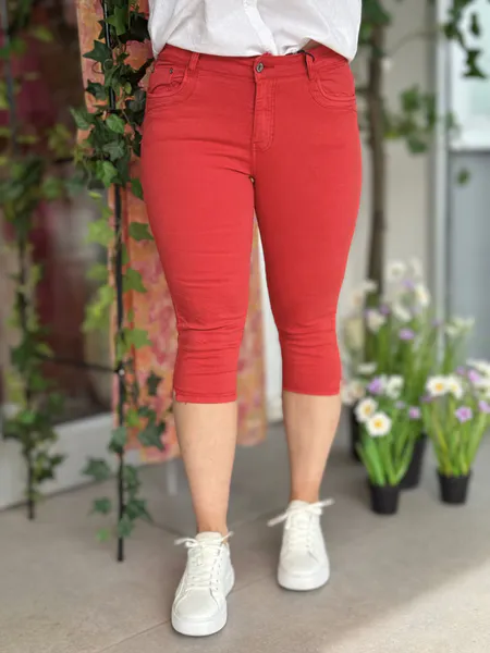 Hovedbilde PATTI CAPRI BOMULLSTWILL M/ZIP - RØD