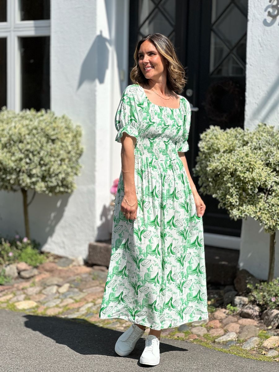 ROMEO VISCOSE KJOLE - GRESSGRØNN