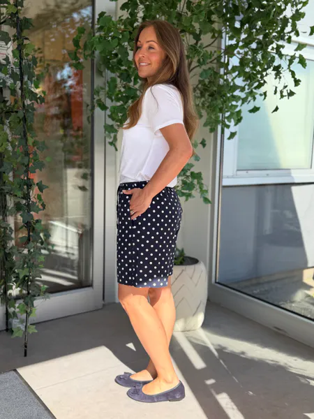 Hovedbilde LAVISCO SHORTS M/DOTS - NAVY/HVIT