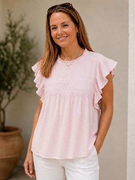 Hovedbilde TRINE BLUSE / TOPP - LYS ROSA