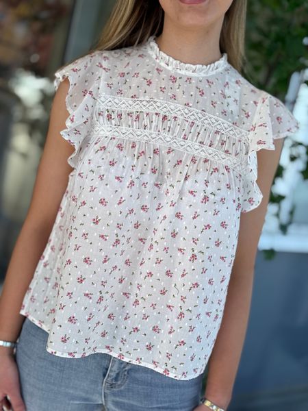 Hovedbilde TRINE BLUSE / TOPP - ROSA BLOMSTER