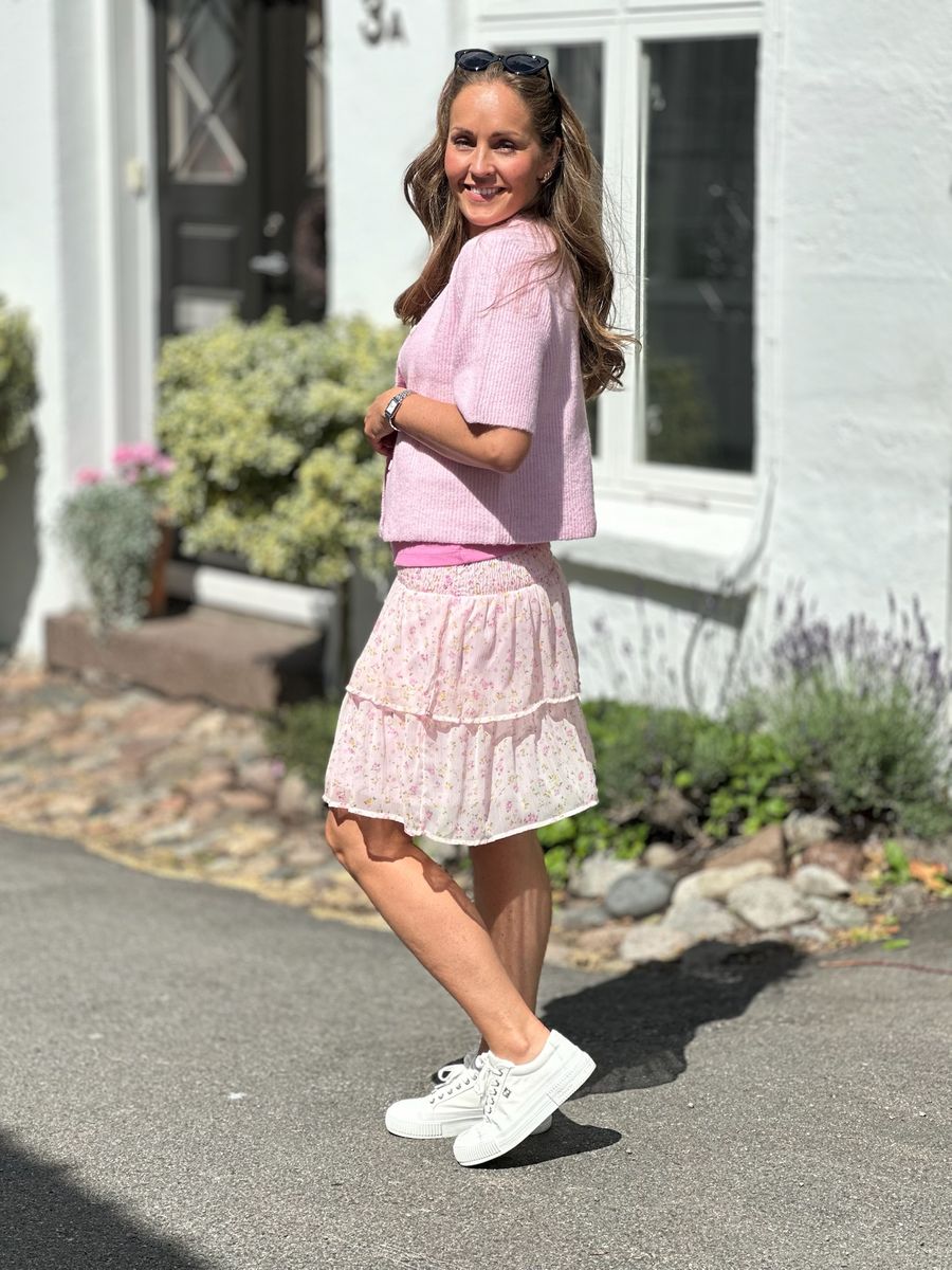 SILLY CARDIGAN M/KORT ERM - ROSA