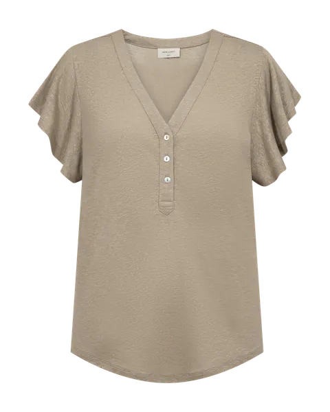 Hovedbilde LAVINA TOPP M/KNAPPER - CAMEL