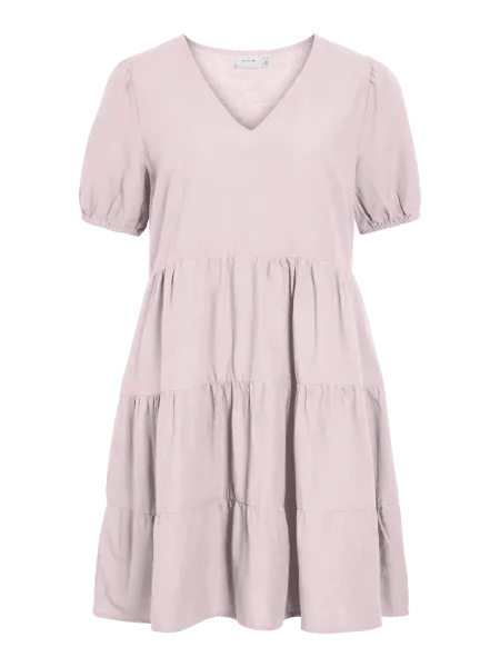 Hovedbilde PRISILLA KJOLE V/HALS - ROSA