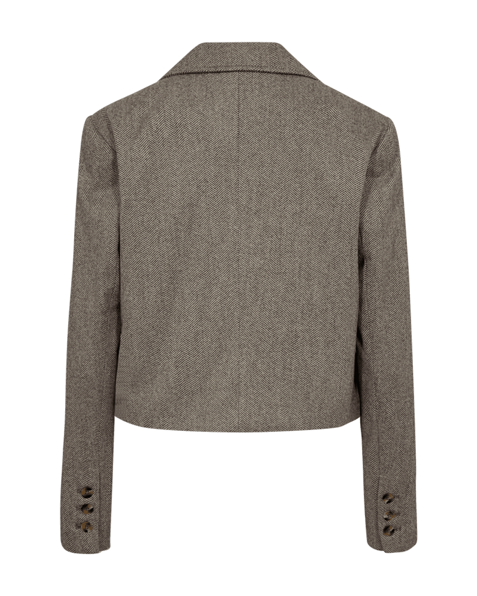 SILLEN JAKKE - GRÅ MELERT