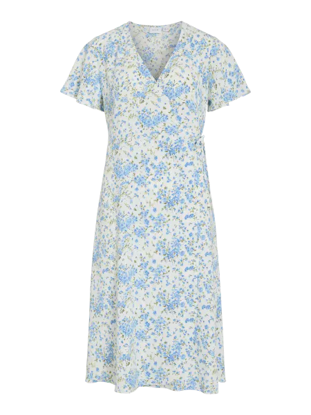 Hovedbilde LOVIE OMSLAGSKJOLE M/PRINT - CREAM/BLÅ