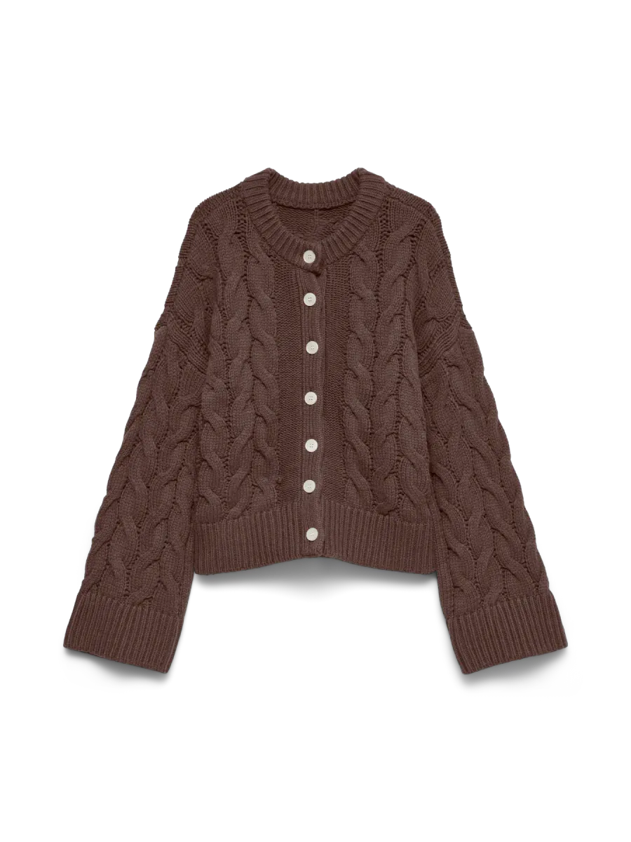 SVEA THEA CABEL CARDIGAN - BRUN