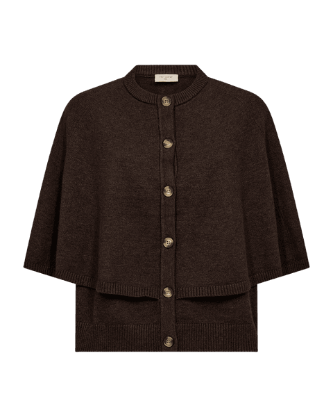 Hovedbilde CAPPA CARDIGAN - BRUN MELERT 