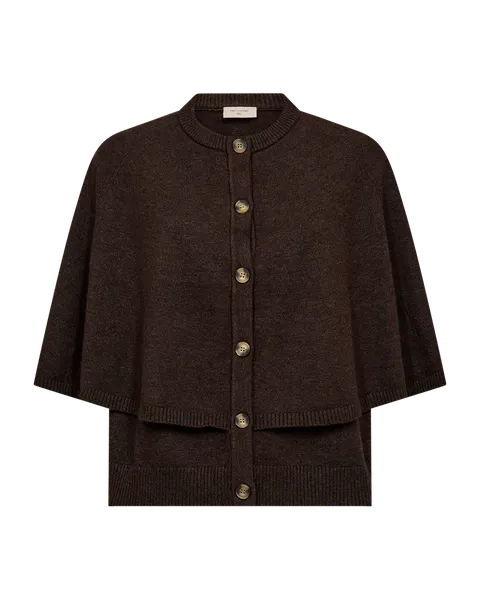 Hovedbilde CAPPA CARDIGAN - BRUN MELERT 