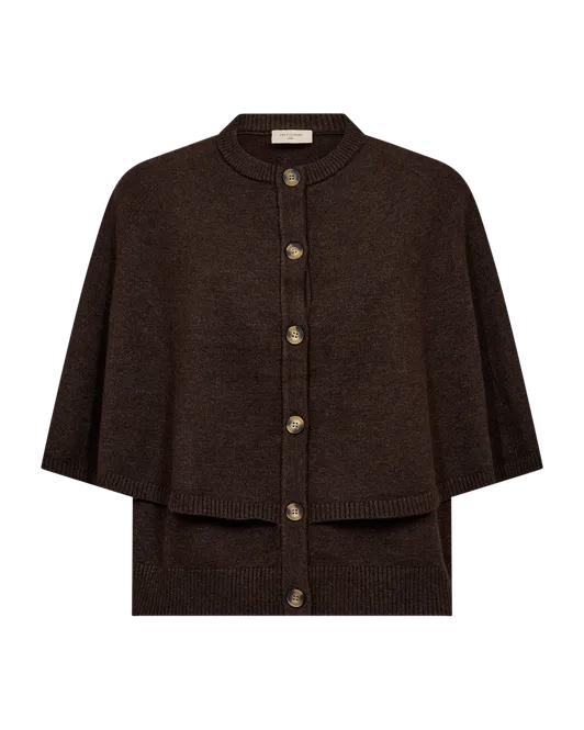 Hovedbilde CAPPA CARDIGAN - BRUN MELERT 