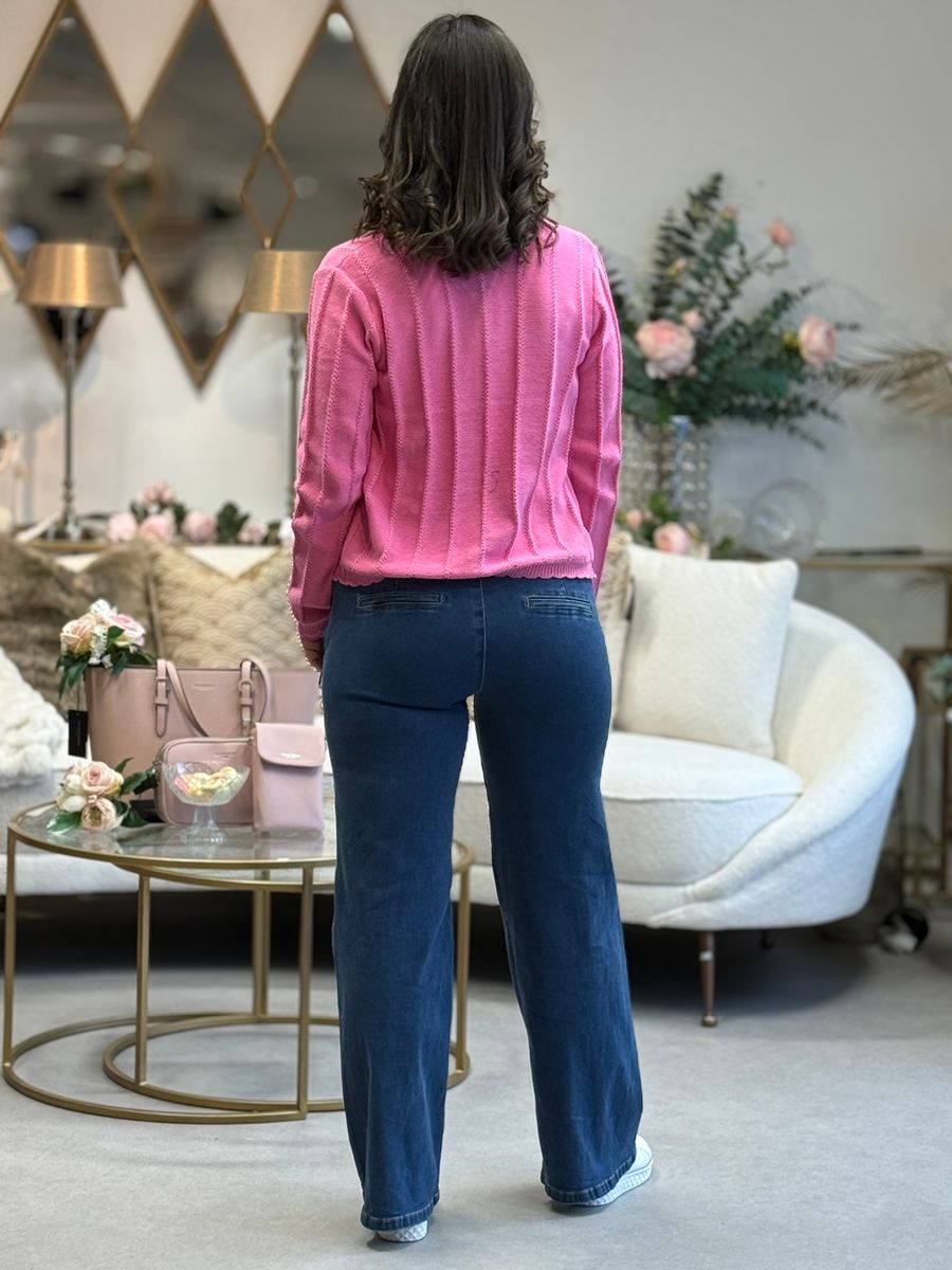 CHINO FLARE RETT JEANS 80 - MEDIUM DENIM 