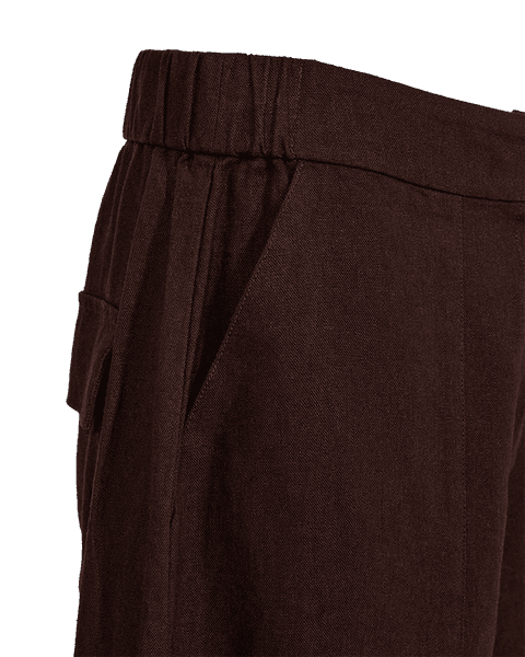 Hovedbilde LAVA LIN/VISCOSE CULOTTE SHORTS - BRUN