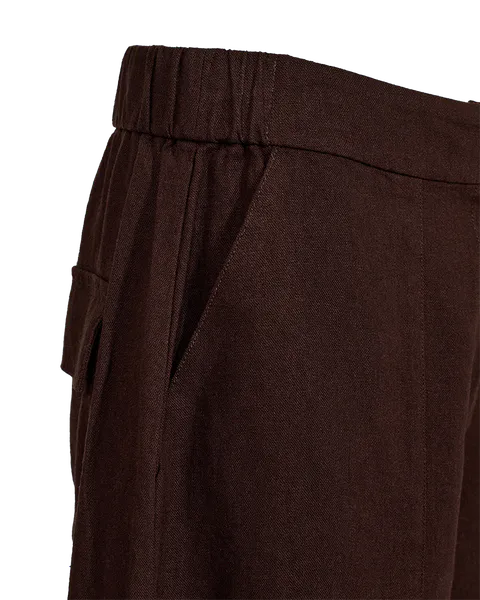 Hovedbilde LAVA LIN/VISCOSE CULOTTE SHORTS - BRUN