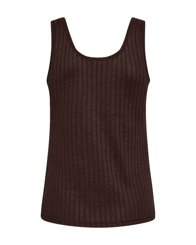 BASAC TOPP M/KNAPPER  - BRUN