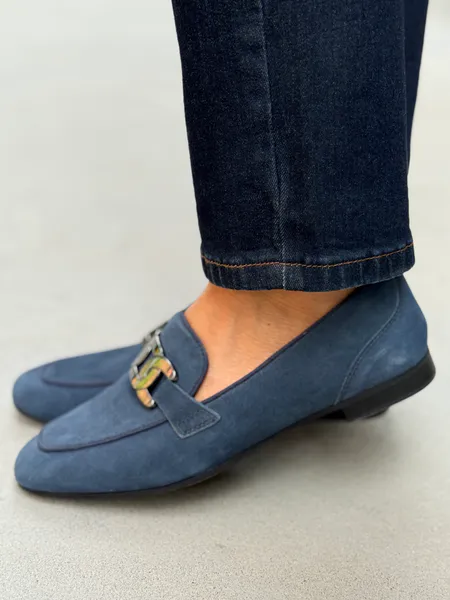 Hovedbilde MOKASIN M/FLAT LENKE - NAVY