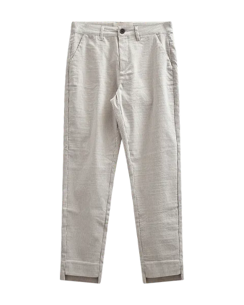 Hovedbilde REX CHINOS ANKEL BUKSE - TAUPE STRIPER