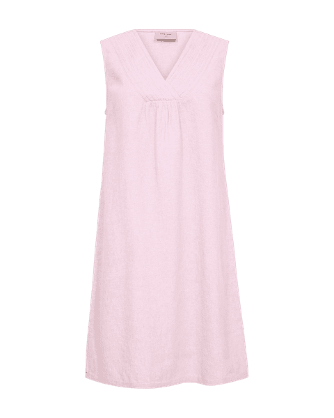 Hovedbilde LAVA LIN/VISCOSE KJOLE U/ERM V-HALS - ROSA