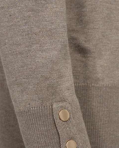 Hovedbilde KATIE POLOGENSER M/KNAPPER - TAUPE