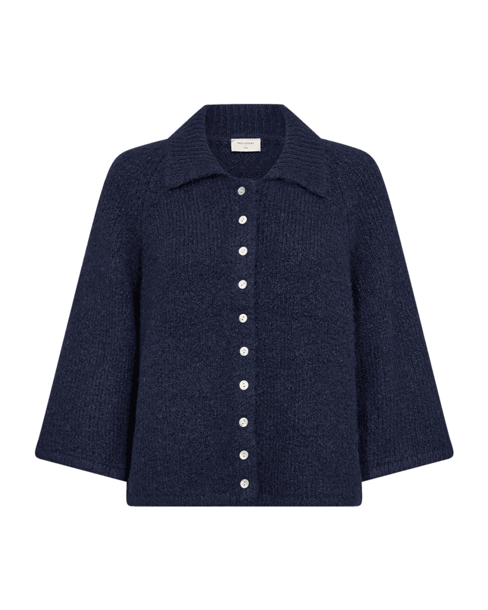 LULU CARDIGAN - NAVY MELANGE