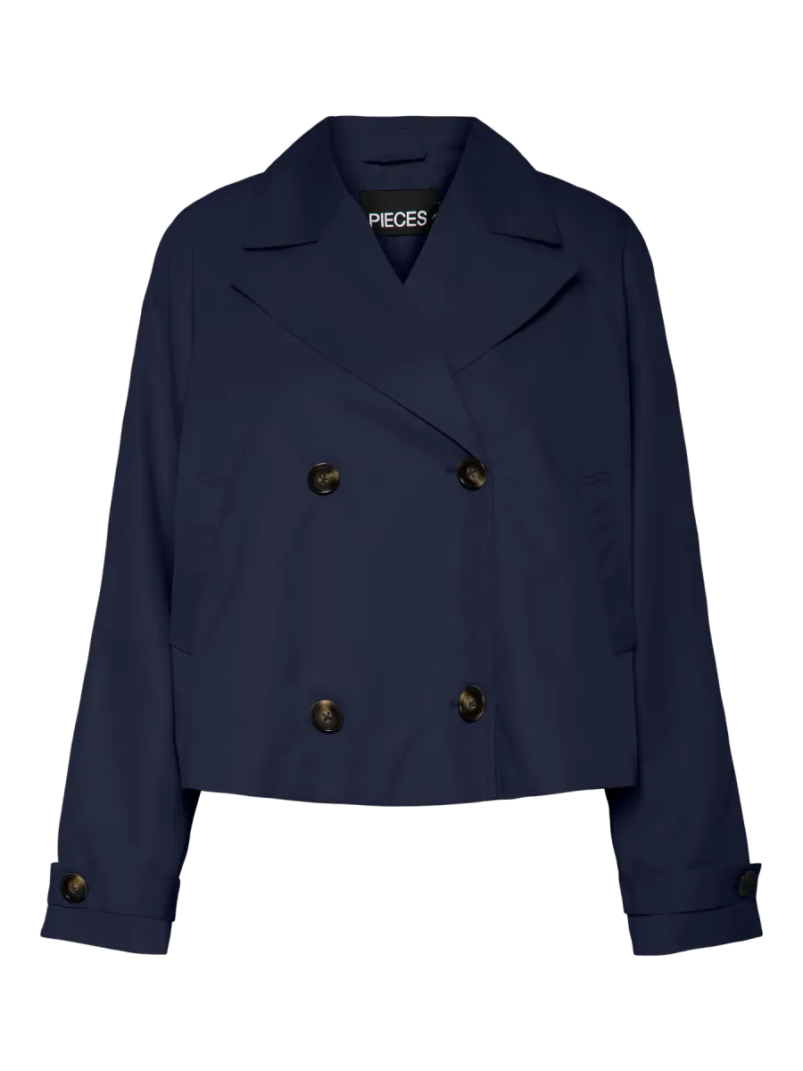 SCARLETT TRENCH JAKKE - NAVY