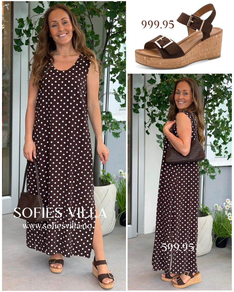 LAVISCO KJOLE DOTS - BRUN